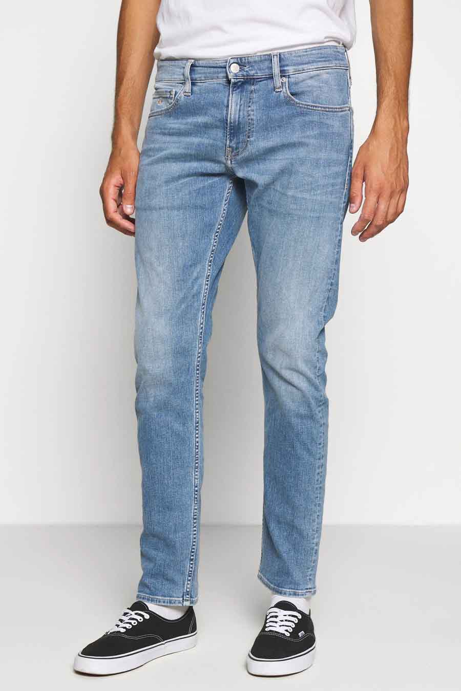 vorst Duur Extreme armoede Jeans slim Denim - Calvin Klein - J30J3154801AA_AB025 MID BLUE | ZEB