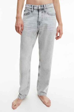 Femmes - Calvin Klein - Jean &agrave; coupe droite - gris - Sustainable fashion - LIGHT GREY DENIM