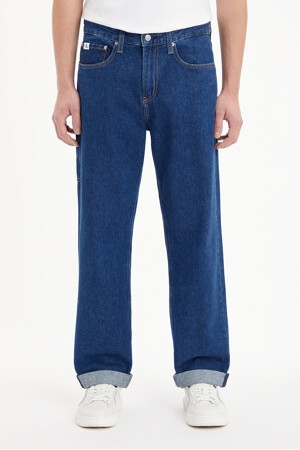 Dames - Calvin Klein - 90S STRAIGHT UTILITY CK - Jeans - DARK BLUE DENIM
