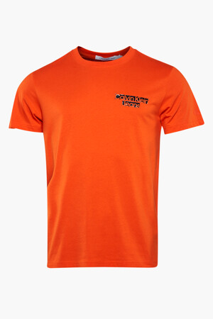 Dames - Calvin Klein - T-shirt - oranje - Calvin Klein - ORANJE