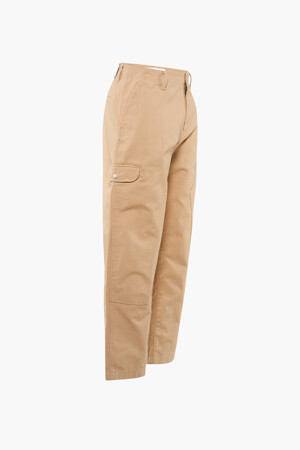Dames - Calvin Klein - Broek - beige - Cargobroeken - BEIGE