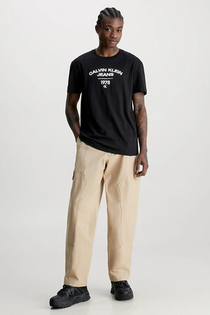 Dames - Calvin Klein - T-shirt - zwart - Nieuwe collectie - ZWART