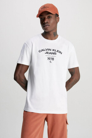Dames - Calvin Klein - T-shirt - wit - Nieuwe collectie - WIT