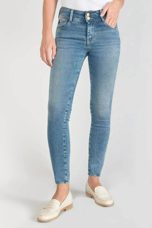 Dames - Le Temps des Cerises - Skinny jeans - LIGHT BLUE DENIM - Le temps des Cerises - blauw