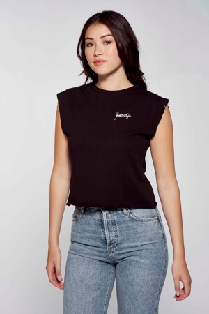Femmes - KENDALL + KYLIE - Top - noir - T-shirts & tops - ZWART