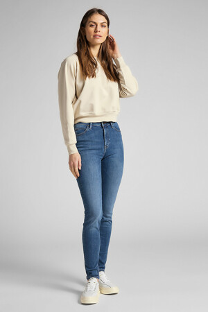 Femmes - Lee® - Skinny jeans  - Sustainable fashion - MID BLUE DENIM