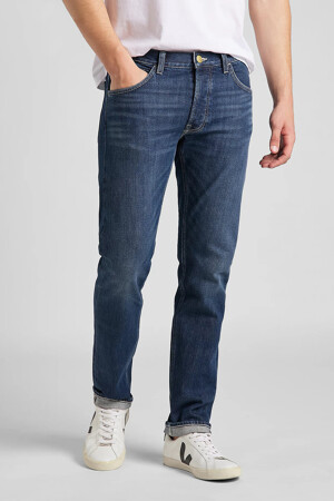 Dames - Lee® - Tapered jeans - dark blue denim - Jeans - DARK BLUE DENIM