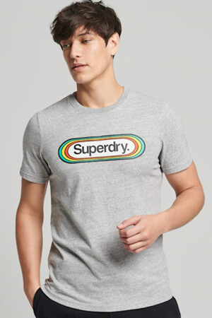 Femmes - SUPERDRY - T-shirt - gris - Couleurs naturelles - gris