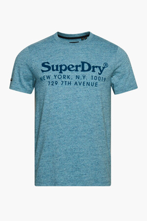 Dames - SUPERDRY - T-shirt - blauw - Trends men - BLAUW