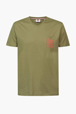 Dames - Petrol Industries® - T-shirt - groen - Promoties - GROEN