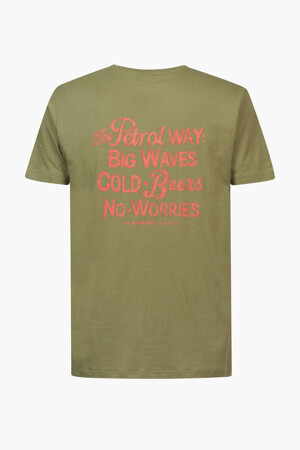 Dames - Petrol Industries® - T-shirt - groen - Nieuwe collectie - GROEN