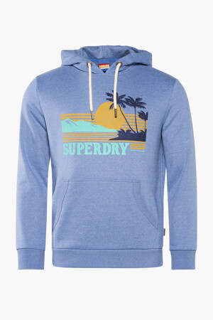 Dames - SUPERDRY - Sweater - blauw - Hoodies & Sweaters - blauw