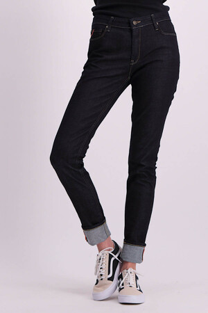 Femmes - Le Fabuleux Marcel de Bruxelles - Slim jeans  - Sustainable fashion - DARK BLUE DENIM
