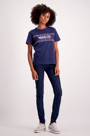 Femmes - Le Fabuleux Marcel de Bruxelles - Skinny jeans  - Sustainable fashion - DARK BLUE DENIM