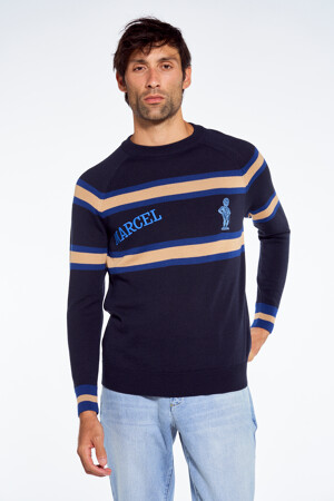 Dames - Le Fabuleux Marcel de Bruxelles - Pull - blauw - Pulls - BLAUW