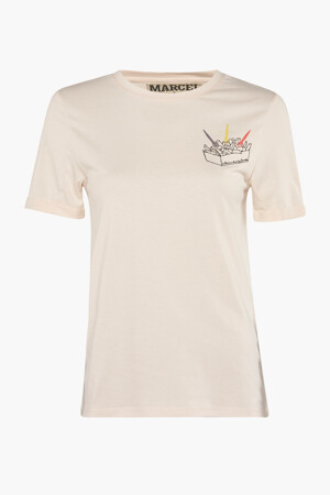 Dames - Le Fabuleux Marcel de Bruxelles - T-shirt - ecru - Promoties - ECRU