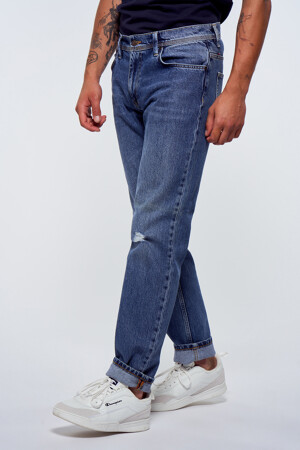 Dames - Le Fabuleux Marcel de Bruxelles - Straight jeans - DARK BLUE DENIM - Trends men - DARK BLUE DENIM