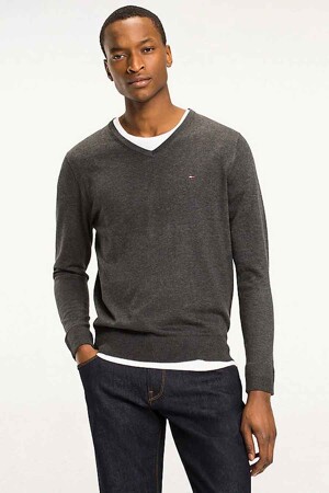Hommes - Tommy Jeans - Pull - gris -  - gris