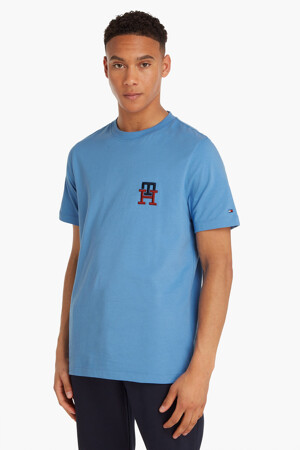 Dames - Tommy Hilfiger - T-shirt - blauw - T-shirts - blauw