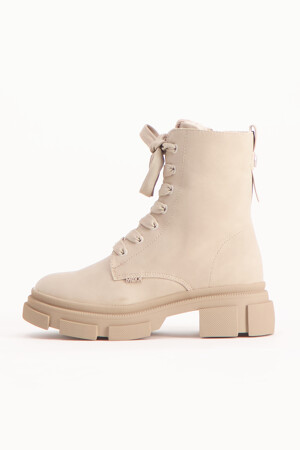 Dames - MEXX - Enkellaarzen - beige - Schoenen  - beige