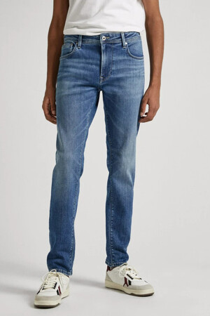 Dames - Pepe Jeans - Tapered jeans - light blue denim - tapered - ZWART