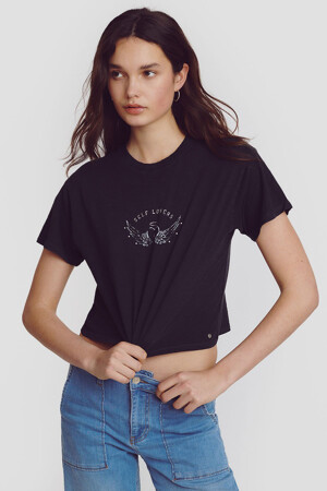 Dames - BROWNIE - T-shirt - zwart - BROWNIE - ZWART