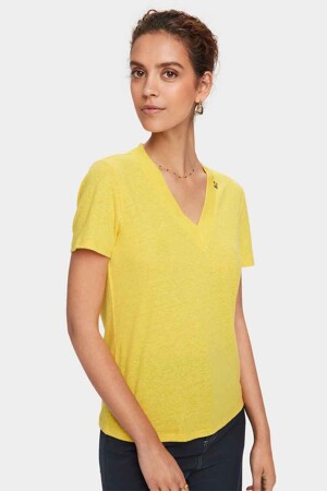 Femmes - Scotch & Soda - T-shirt - jaune -  - jaune