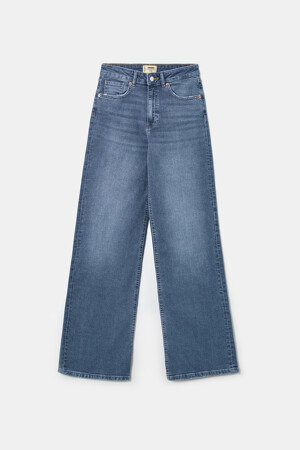 Dames - TALLY WEIJL - Wide jeans - mid blue denim - Outlet - MID BLUE DENIM