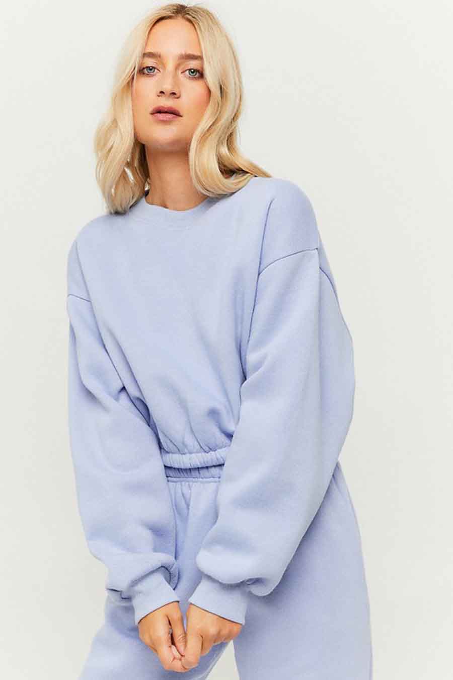 Mode Sweaters Sweaters met korte mouwen Tally Weijl Sweater met korte mouwen blauw casual uitstraling 