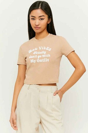 Femmes - TALLY WEIJL - T-shirt - beige -  - BEIGE
