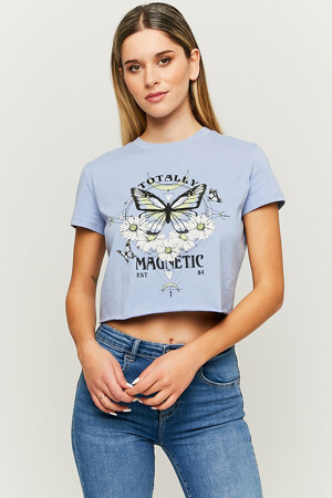 Femmes - TALLY WEIJL - T-shirt - bleu - Tally Weijl - BLAUW