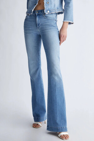 Dames - Liu Jo - Flare jeans - LIGHT BLUE DENIM - Liu Jo - LIGHT BLUE DENIM