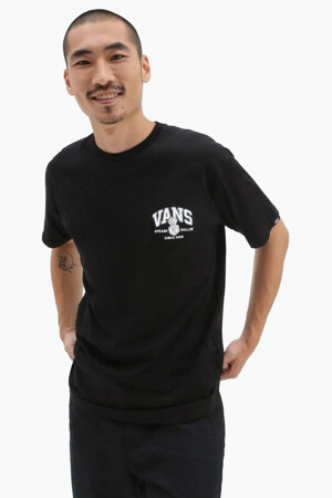 Heren - VANS “OFF THE WALL” - T-shirt - zwart - T-shirts - ZWART
