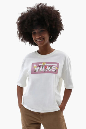 Dames - VANS “OFF THE WALL” - T-shirt - ecru -  - ECRU