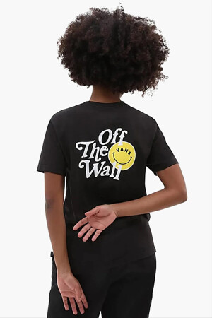 Dames - VANS “OFF THE WALL” - T-shirt - zwart -  - ZWART