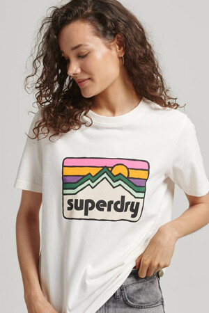 Dames - SUPERDRY - T-shirt - wit -  - WIT
