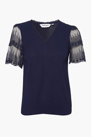 Femmes - Naf Naf - XENT176A_0567 BLEU MARIN - T-shirts & Tops - bleu