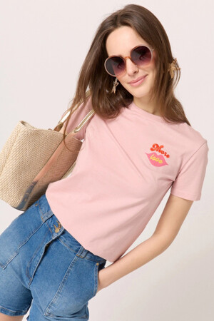 Dames - Naf Naf - XENT249A_G0T1 ROSE BOHO - Kleding - roze