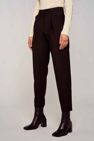 Femmes - YŪGEN - Pantalon costume - noir - Sustainable fashion - ZWART
