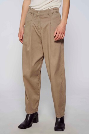 Femmes - YŪGEN - Pantalon - beige - Sustainable fashion - GRIJS