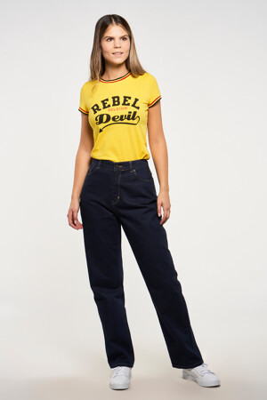 Femmes - ZEB STYLE LAB - T-shirt - jaune -  - GEEL